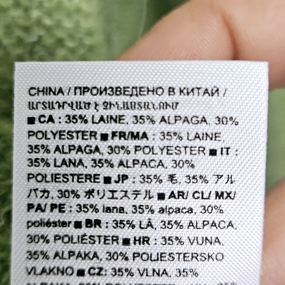 Banana Republic Laine& Alpaca Blend Pistachio Green Small Pullover Sweater. - Picture 7 of 12